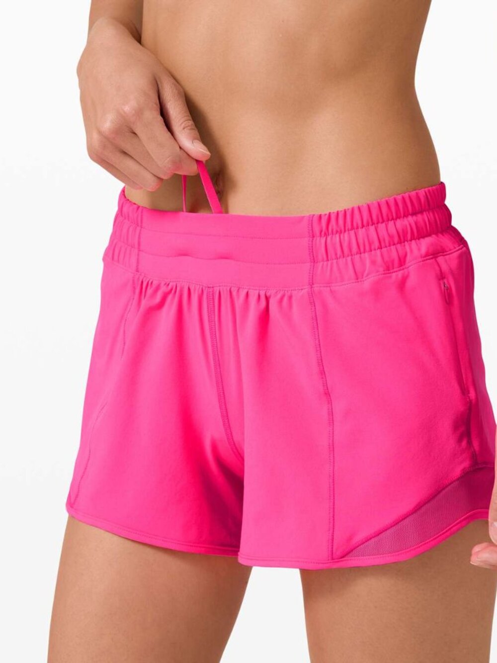 Lululemon Hotty Hot Shorts II Running Shorts Lined Long 4" Size 4